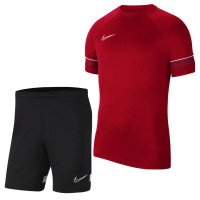 Kit d'entraînement Nike Dri-Fit Academy 21 pour enfants, rouge et noir