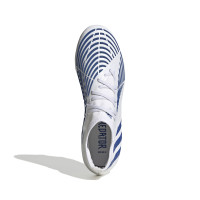 adidas Predator Edge.2 Gazon Naturel Chaussures de Foot (FG) Blanc Bleu Blanc
