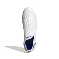 adidas Copa Sense+ Gazon Naturel Chaussures de Foot (FG) Blanc Bleu