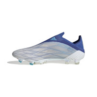 adidas X Speedflow+ Gazon Naturel Chaussures de Foot (FG) Blanc Bleu