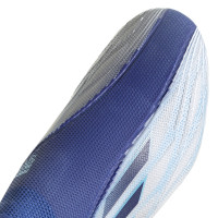adidas X Speedflow+ Gazon Naturel Chaussures de Foot (FG) Blanc Bleu