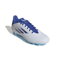 adidas X Speedflow.4 Gazon Naturel Gazon Artificiel Chaussures de Foot (FxG) Blanc Bleu