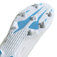 adidas X Speedflow.3 Gazon Naturel Chaussures de Foot (FG) Blanc Bleu