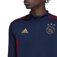 adidas Ajax Survêtement 2022-2023 Bleu Foncé Rouge Foncé Doré