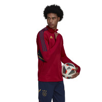 adidas Ajax Trainingstrui 2022-2023 Donkerrood Donkerblauw Goud