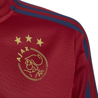 adidas Ajax Survêtement 2022-2023 Enfants Rouge Foncé Bleu Foncé Doré