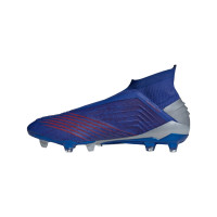 adidas PREDATOR 19+ FG Voetbalschoenen Blauw Zilver Rood
