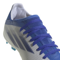adidas X Speedflow.3 Gras Voetbalschoenen (FG) Kids Wit Blauw