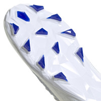 adidas Predator Edge.3 Gazon Naturel Gazon Artificiel Chaussures de Foot (MG) Blanc Bleu Blanc