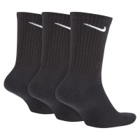 Nike Everyday Cushioned Sportsokken 3 Pack Zwart