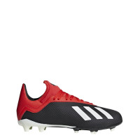 adidas X 18.3 Voetbalschoenen FG Kids Zwart Wit Rood