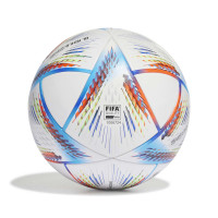 adidas Coupe du Monde 2022 Al Rihla Competition Ballon de Football Blanc Bleu