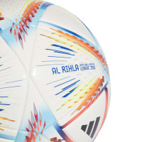 adidas Coupe du Monde 2022 Al Rihla League Ballon de Football J350 Blanc Bleu