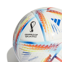 adidas WK 2022 Al Rihla League Voetbal J350 Kids Wit Blauw