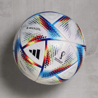 adidas Coupe du Monde 2022 Al Rihla Pro Ballon de Football Blanc Bleu