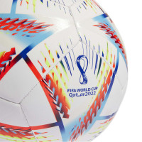 adidas Coupe du Monde 2022 Al Rihla Training Ballon de Football Blanc Bleu