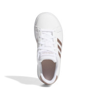 adidas Grand Court Baskets Enfants Blanc Or
