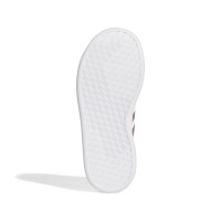 adidas Grand Court Baskets Enfants Blanc Or