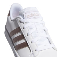 adidas Grand Court Baskets Enfants Blanc Or