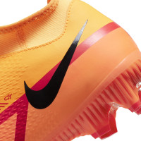 Nike Phantom GT 2 Academy DF Chaussures de football en gazon/gazon synthétique Orange Rouge Noir