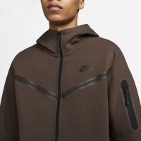 Nike Sportswear Tech Fleece Survêtement Zippé Cargo Brun Foncé