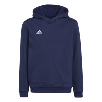 adidas Entrada 22 Sweat Sweat à Capuche Enfants Bleu Foncé Blanc