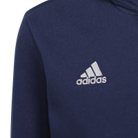 adidas Entrada 22 Sweat Sweat à Capuche Enfants Bleu Foncé Blanc