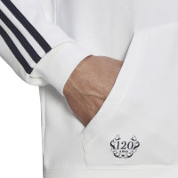 adidas Real Madrid DNA Vest Full-Zip 2022-2023 Wit Donkerblauw