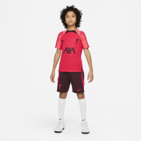 Nike Liverpool Strike Trainingsshirt 2022-2023 Kids Rood Zwart
