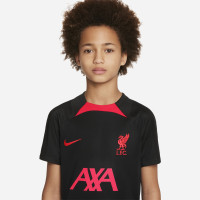 Nike Liverpool Strike Maillot d'Entraînement 2022-2023 Enfants Noir Rouge