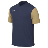 Nike Tiempo Premier II Maillot de Foot Bleu Foncé Doré
