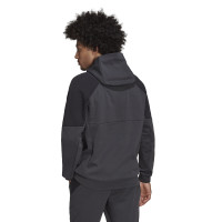 adidas Juventus Travel Hoodie Survêtement Sweat-Shirt à Capuche Gris Foncé Noir Rose