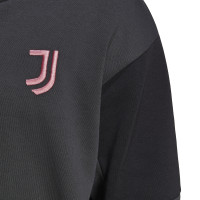 adidas Juventus Travel Sweat-Shirt à Capuche 2022-2023 Gris Foncé Noir Rose