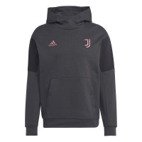 adidas Juventus Travel Hoodie Trainingspak Donkergrijs Zwart Roze