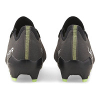 PUMA Ultra 2.4 Gazon Naturel Gazon Artificiel Chaussures de Foot (MG) Noir Blanc Jaune