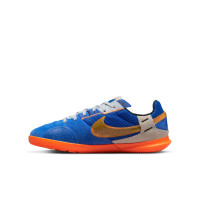 Nike Streetgato Straat / Zaalvoetbalschoenen Kids Blauw Oranje Grijs
