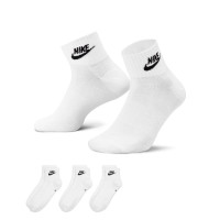 Nike Sportswear Everyday Essential Chaussettes de Sport Courtes 3-Pack Blanc Noir