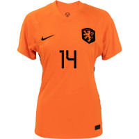Nike Pays-Bas Groenen 14 Maillot Domicile WEURO 2022 Enfants