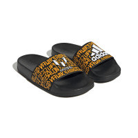 adidas Adilette Messi Claquettes Enfants Noir Jaune Blanc