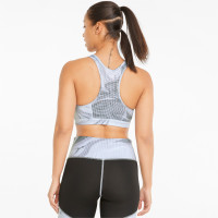 PUMA Individual Liga Sport Beha Dames Zwart Lichtgrijs