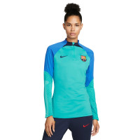 Nike FC Barcelone Strike Haut d'Entraînement 2022-2023 Femmes Turquoise Bleu