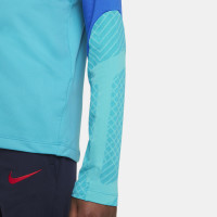 Nike FC Barcelone Strike Haut d'Entraînement 2022-2023 Enfants Turquoise Bleu
