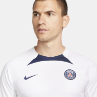 Nike Paris Saint-Germain Strike Maillot d'Entraînement 2022-2023 Blanc Bleu Foncé