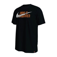 Nike Nederland Swoosh T-Shirt WEURO 2022 Heren Zwart