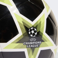 adidas UEFA Champions League Real Madrid Club Void Ballon de Football Noir Blanc Jaune