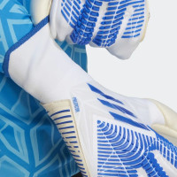 adidas Predator Pro Gants de Gardien de But Fingersave Blanc Bleu