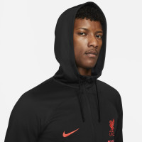 Nike Liverpool Strike Hooded Trainingspak 2022-2023 Zwart Rood