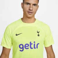 Nike Tottenham Hotspur Strike Trainingsshirt 2022-2023 Neon Geel Zwart