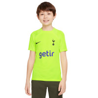 Nike Tottenham Hotspur Strike Maillot d'Entraînement 2022-2023 Enfants Néon Jaune Noir