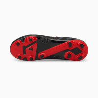 PUMA Future 4.3 Batman Gazon Naturel Gazon Artificiel Chaussures de Foot Enfants Noir Rouge Gris